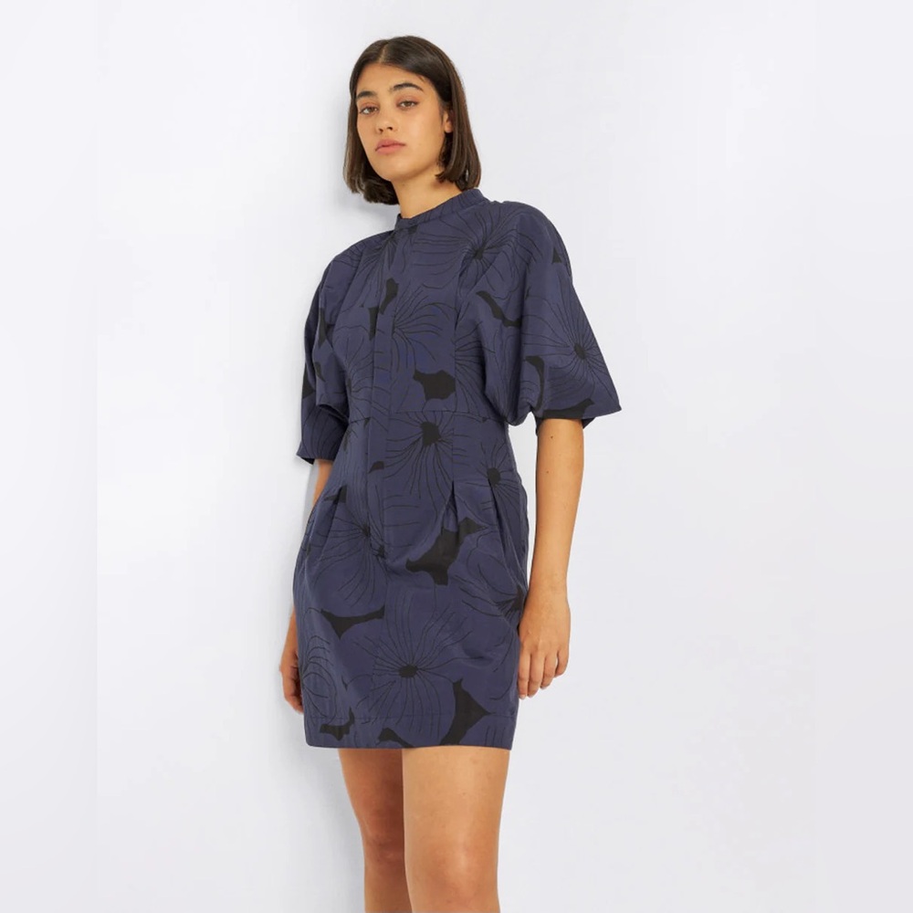 NEW SKFK Skunkfunk Hebe Dress Navy/Black
